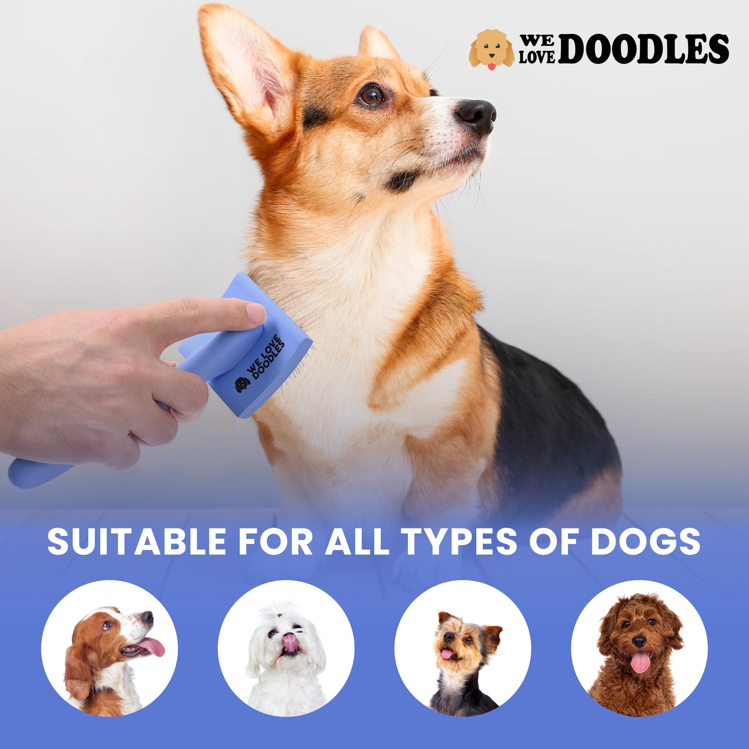 We Love Doodles slicker brush doodle-friendly design for grooming doodles