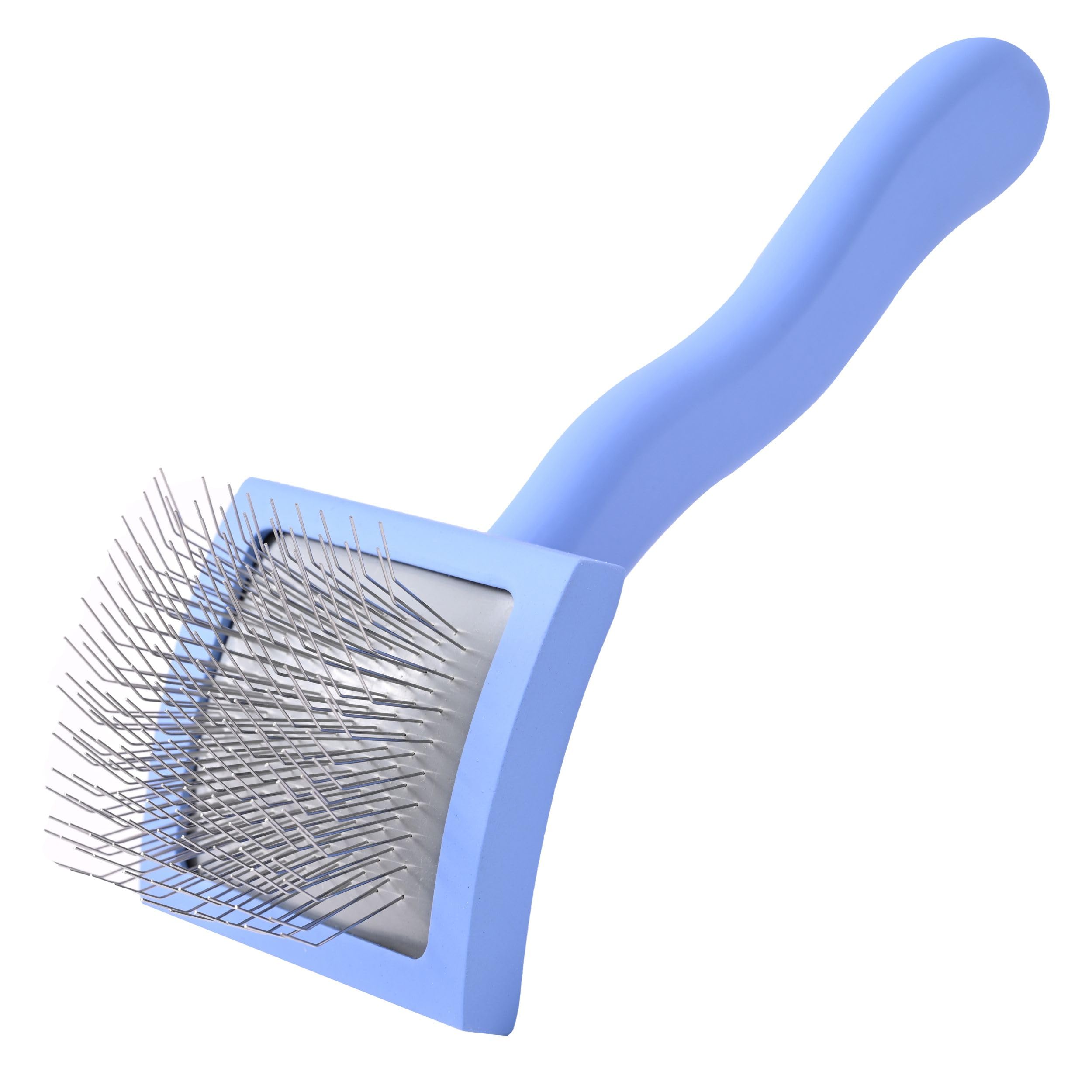 We Love Doodles slicker brush during a grooming session to tackle mats