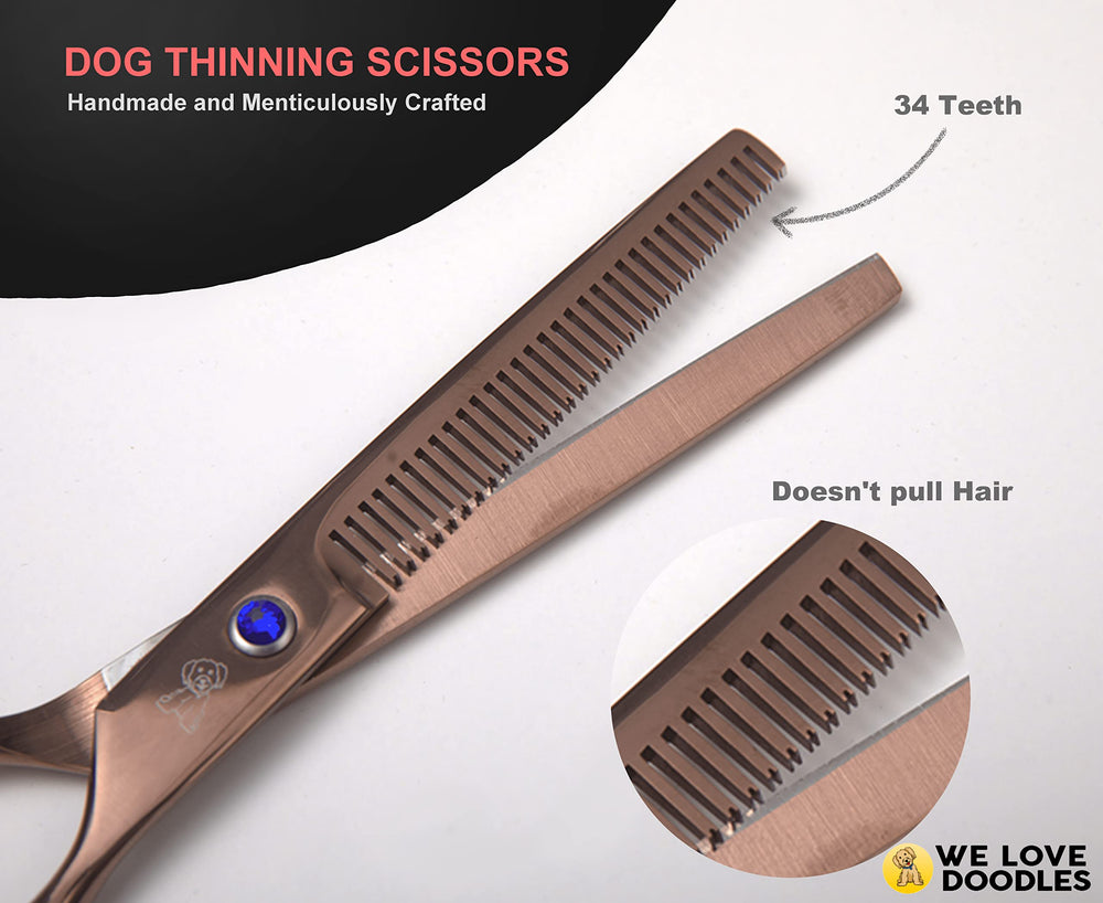 We Love Doodles stainless steel blades stay sharp with repeated use on doodles.