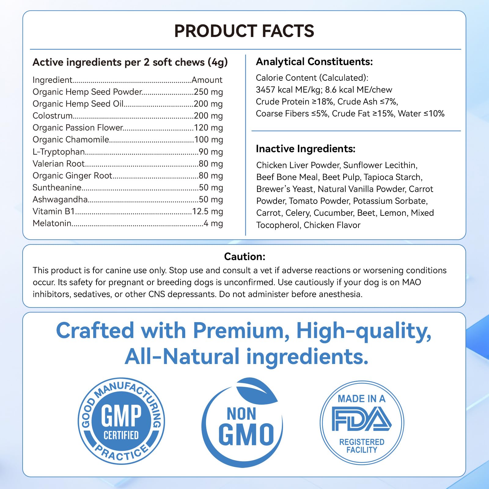 WEALLIN 200-chews-pack-dog-treats shot implies long-term use for routine anxiety management.