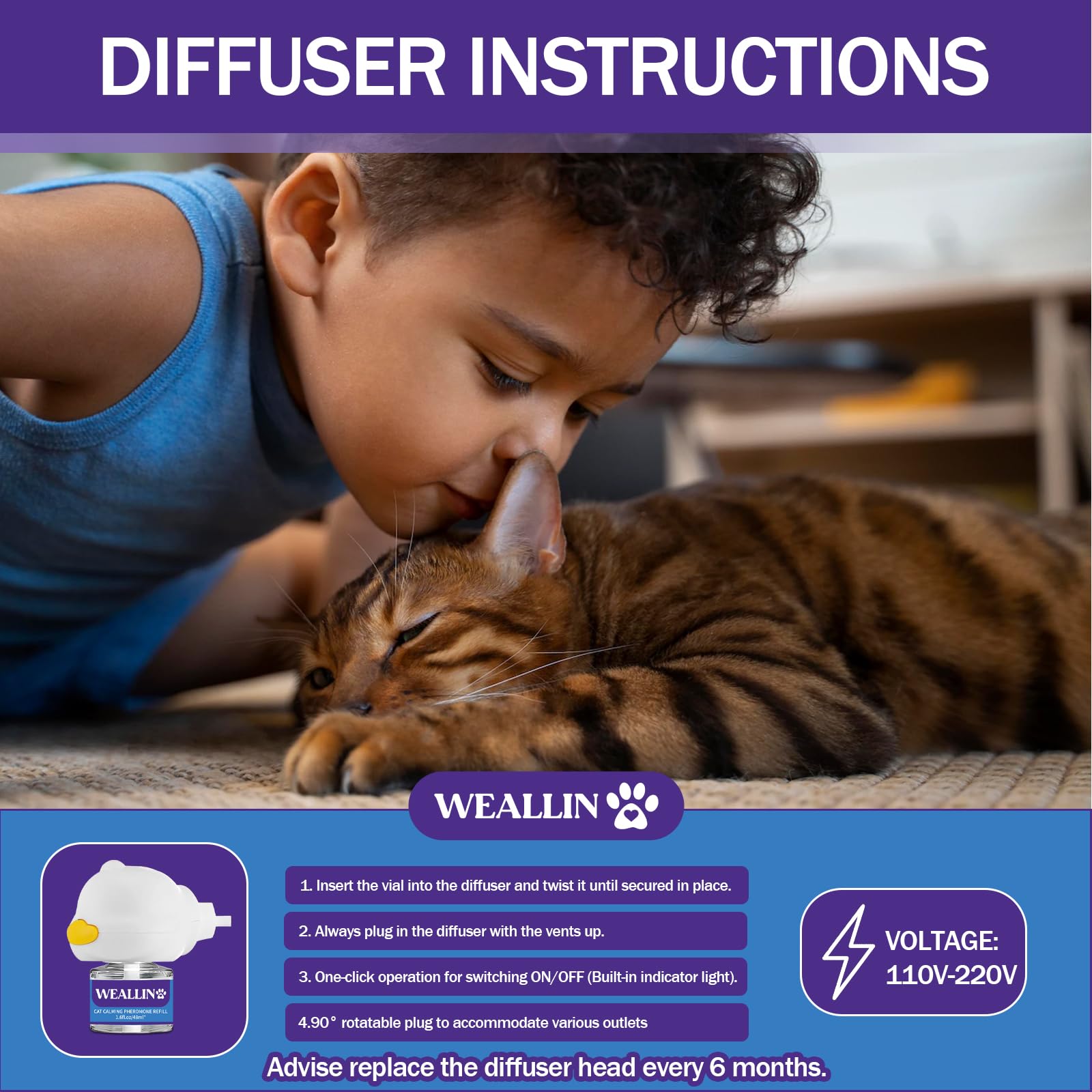 WEALLIN diffuser refills are odorless and non-toxic for safe usage