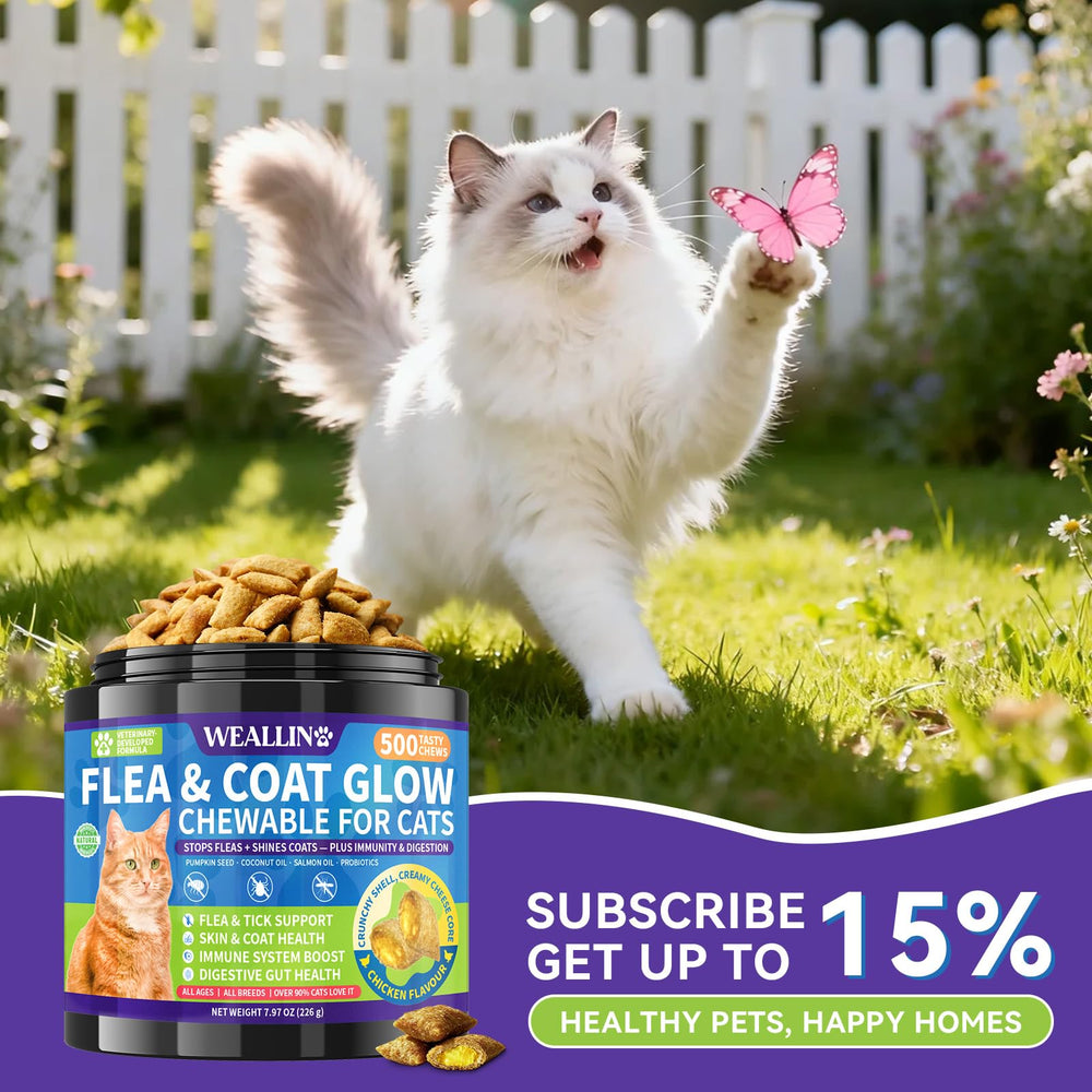 WEALLIN flea chews with B vitamins support immunity