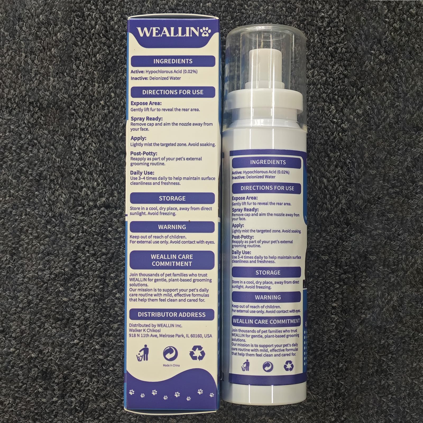 WEALLIN safety-focused formula safe if licked.