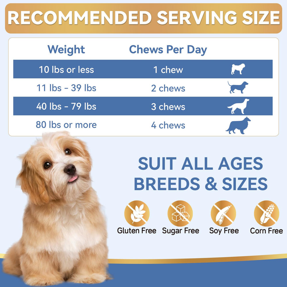 WEALLIN flea tick chews dog-bowl serving shows easy daily dose for consistent protection.