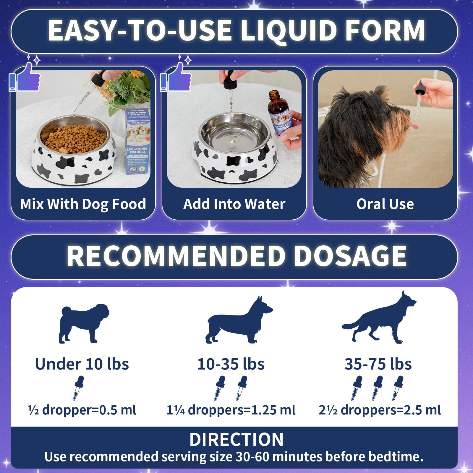 WEALLIN Melatonin for Dogs packaging front shows trusted quality.