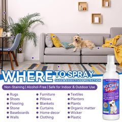 WEALLIN No Chew Spray 2-pack emphasizes long-lasting protection at home.