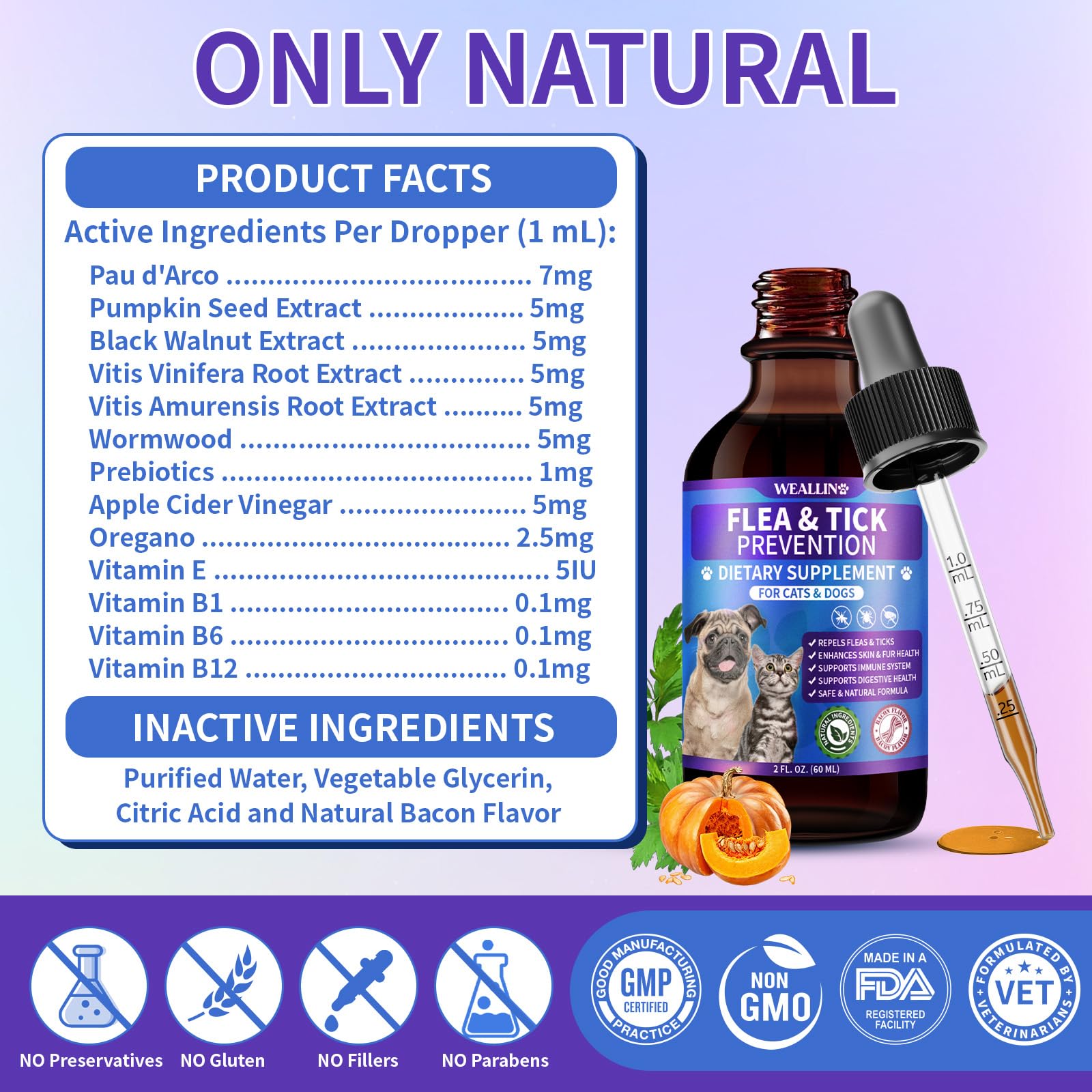 WEALLIN probiotics, vitamins, and ACV detail support long-term wellness.