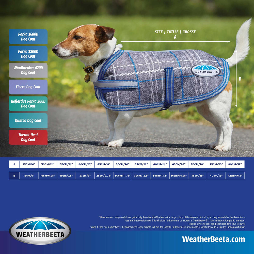 WeatherBeeta ComFiTec Reflective Parka 300D orange packaging indicates easy storage and sizing.