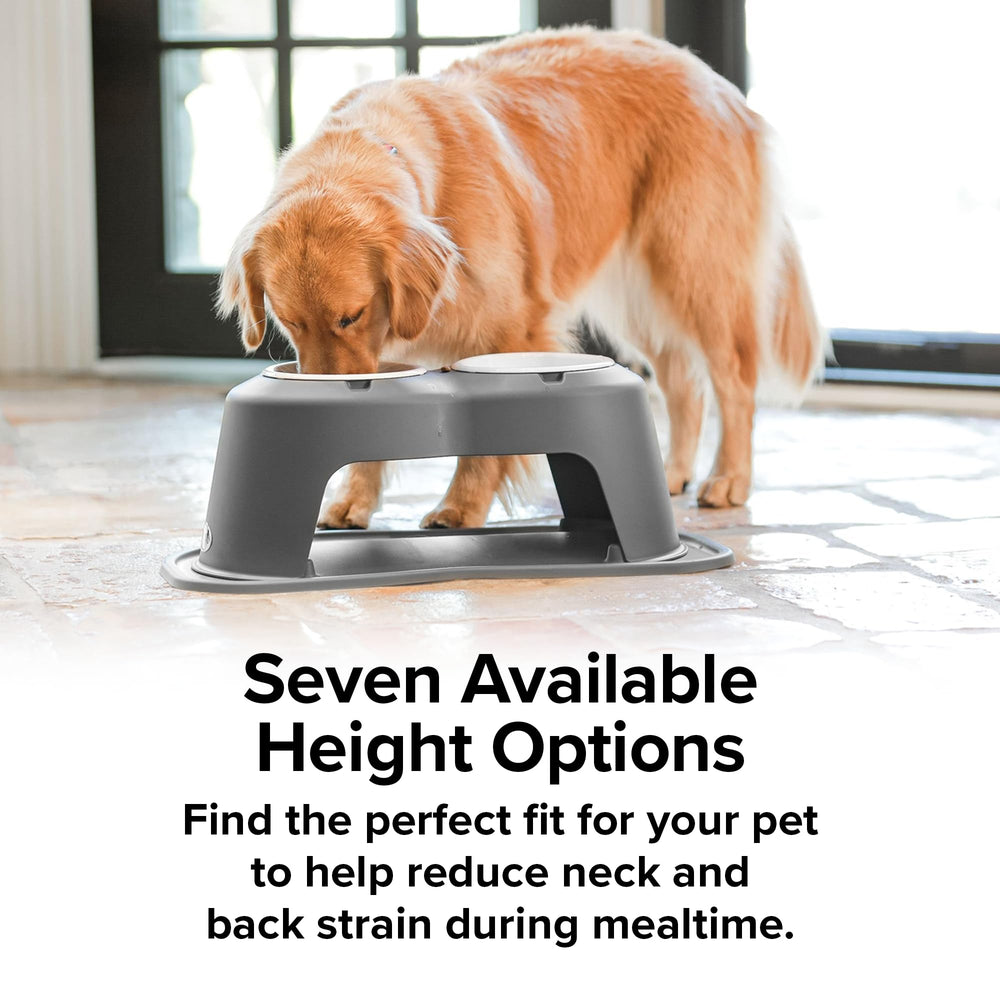 WeatherTech double high pet feeding system non-toxic bowls ensure safe meals