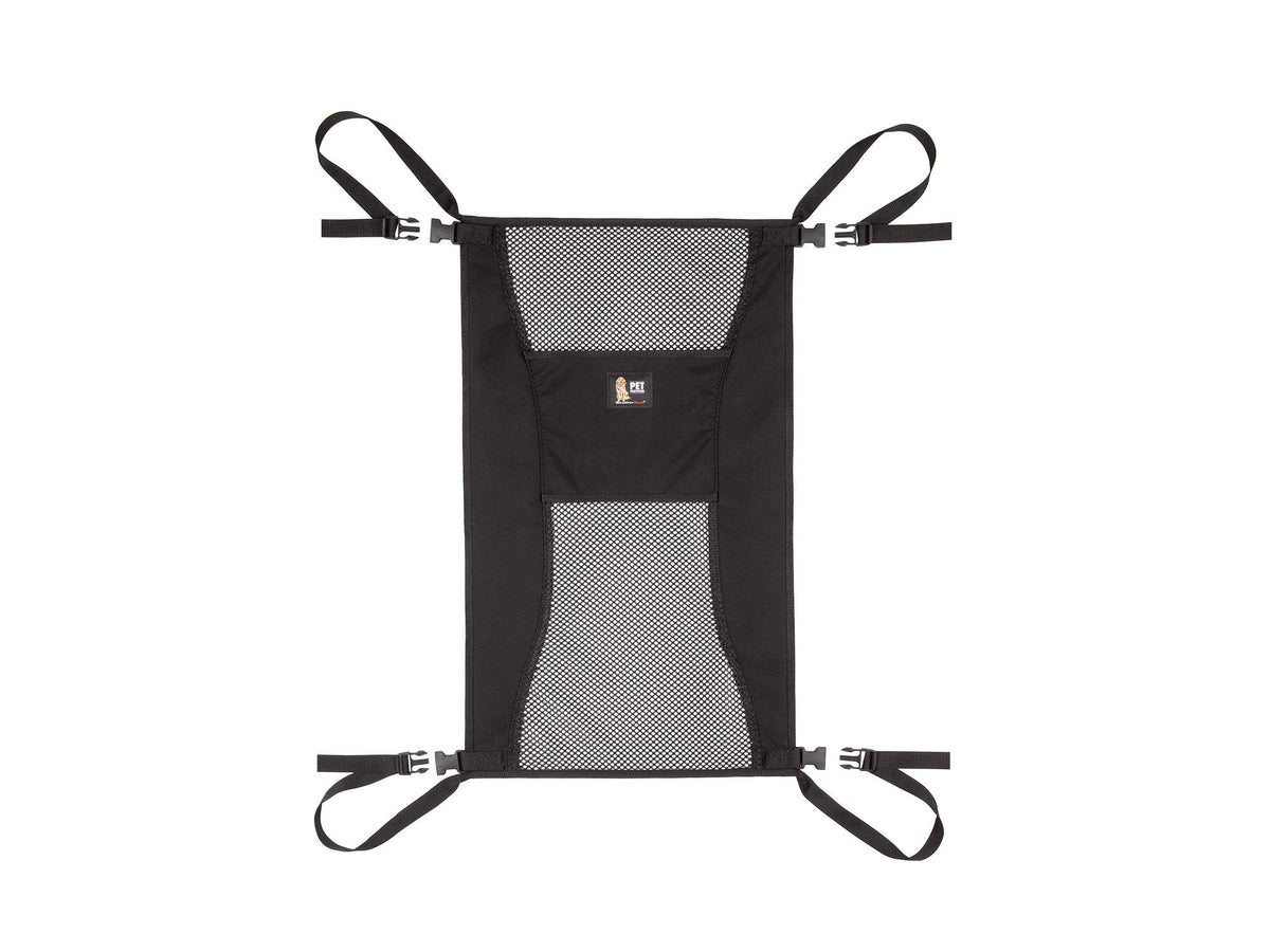 WeatherTech Pet Partition mesh backseat barrier enables quick install and pet containment.