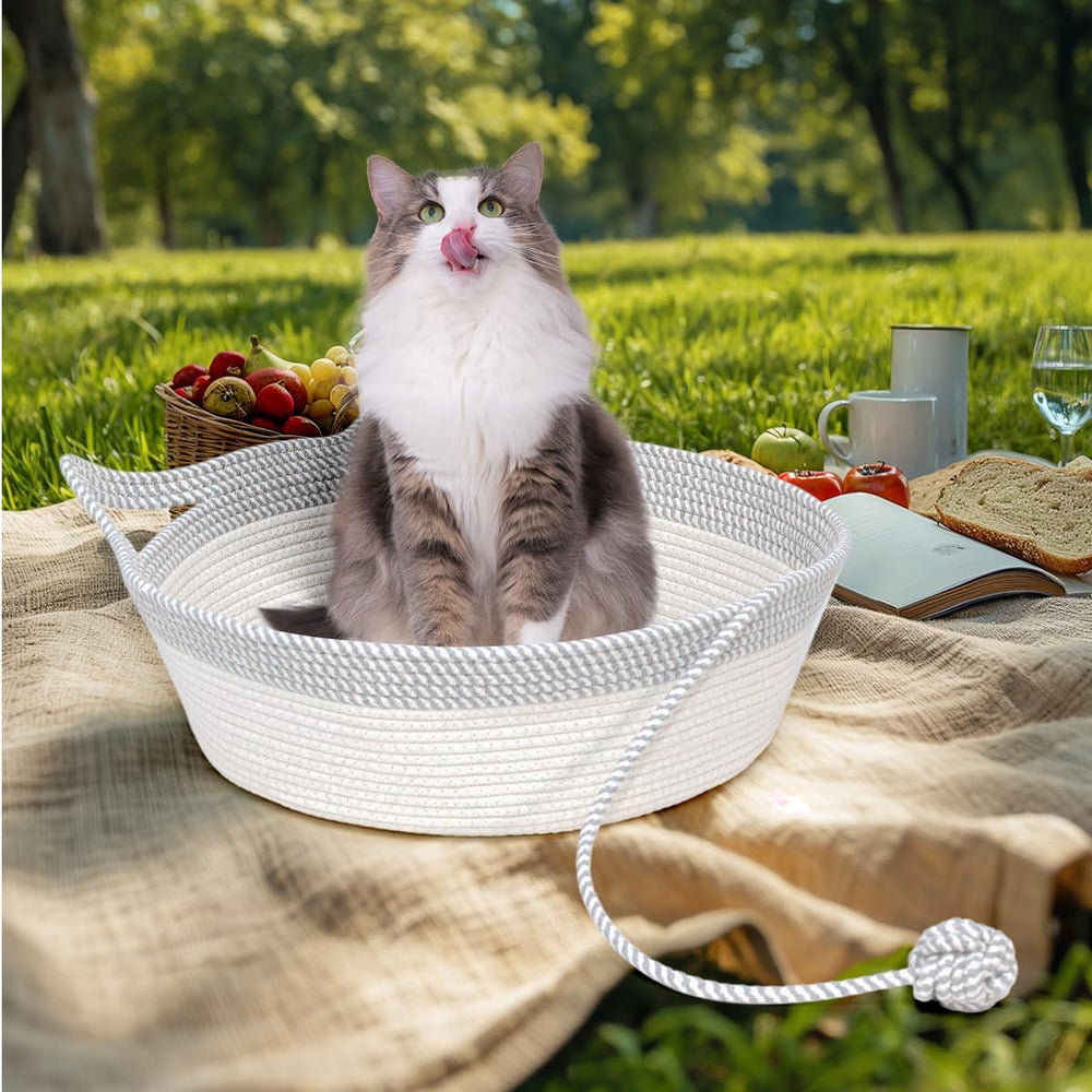 WEAVELYRICS cat bed large 18.9-inch option for bigger pets