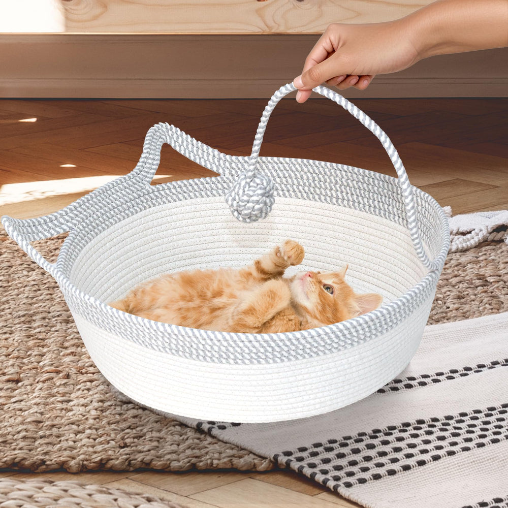 WEAVELYRICS multi use design as bed and storage basket for pets