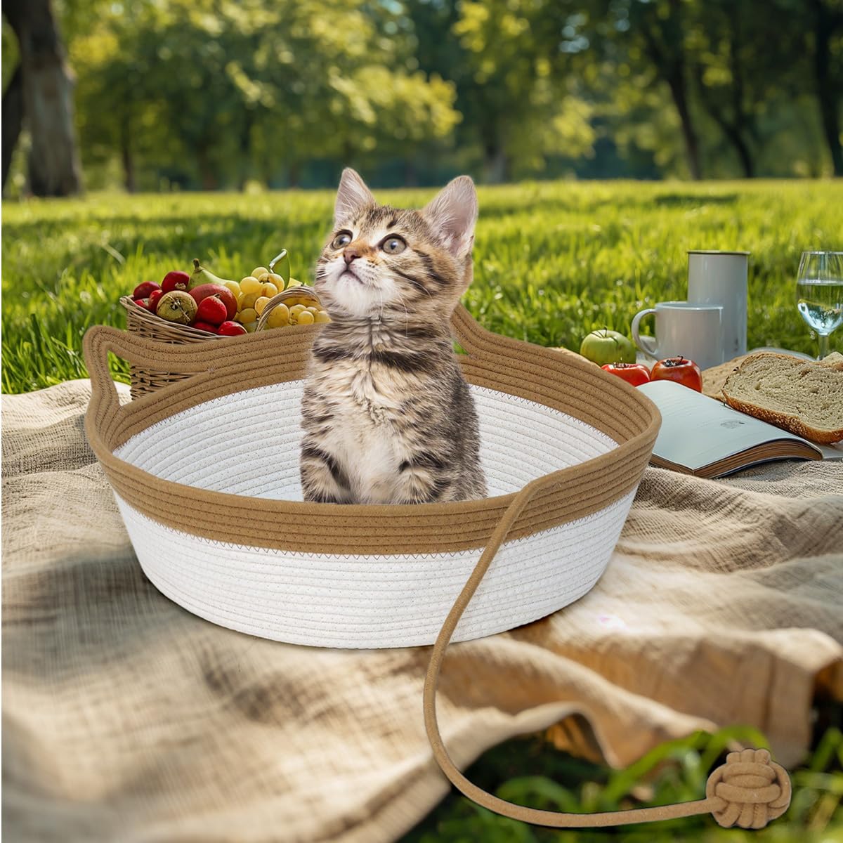 Weavelyrics teaser-ball adds simple interactive play during rest.