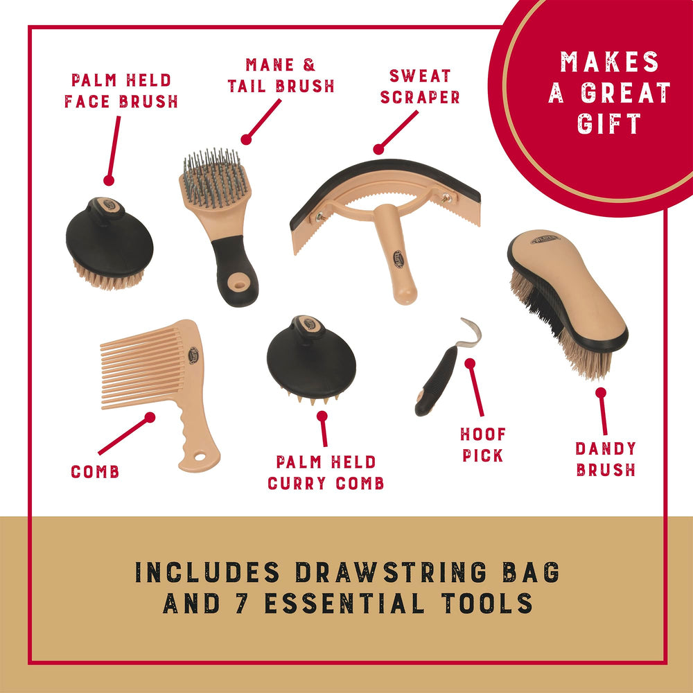 Weaver Leather Grooming Kit face brush with soft bristles for gentle cleansing