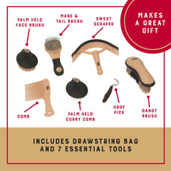 Weaver Leather Grooming Kit face brush with soft bristles for gentle cleansing