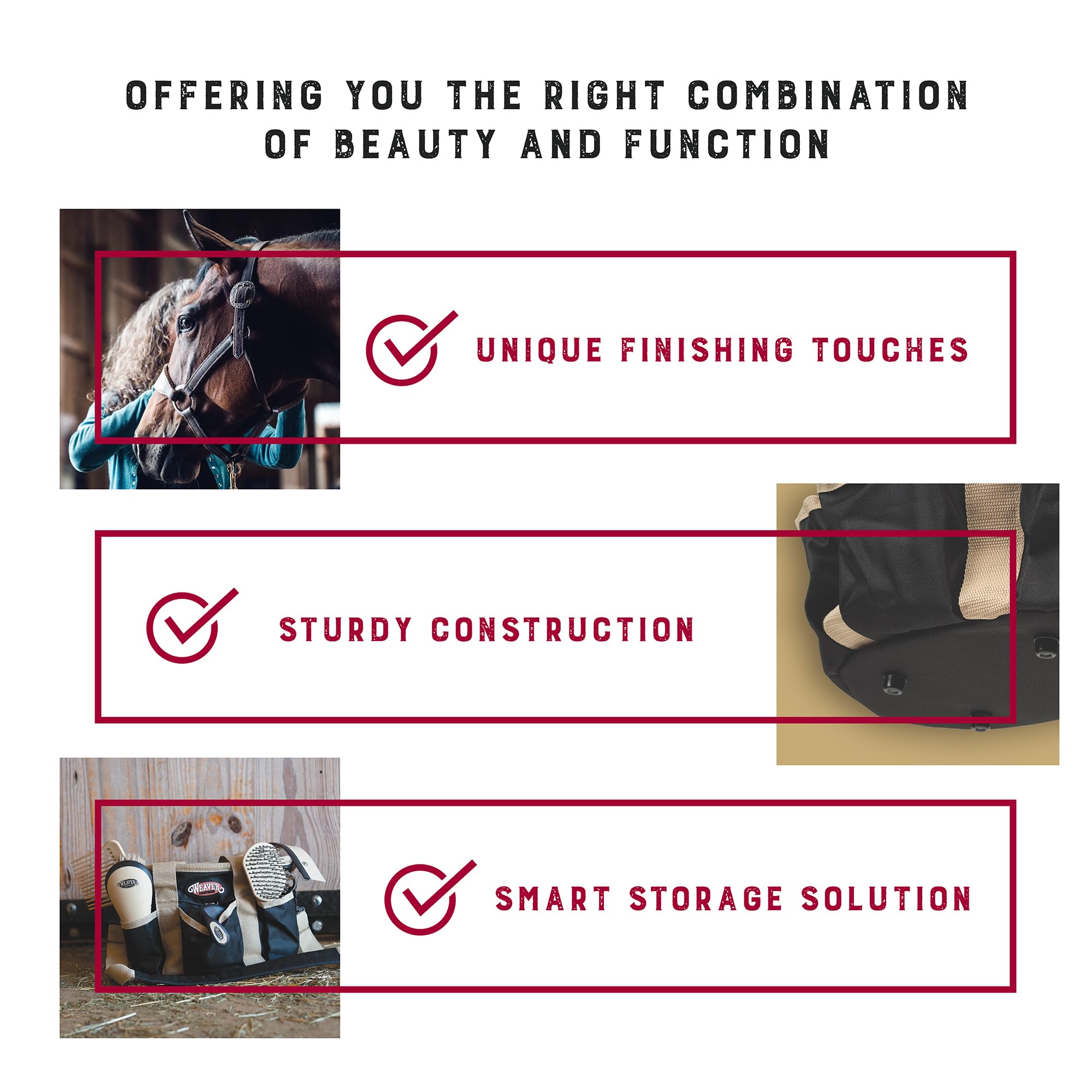 Weaver Leather Grooming Kit mane-tail brush helps detangle and shine