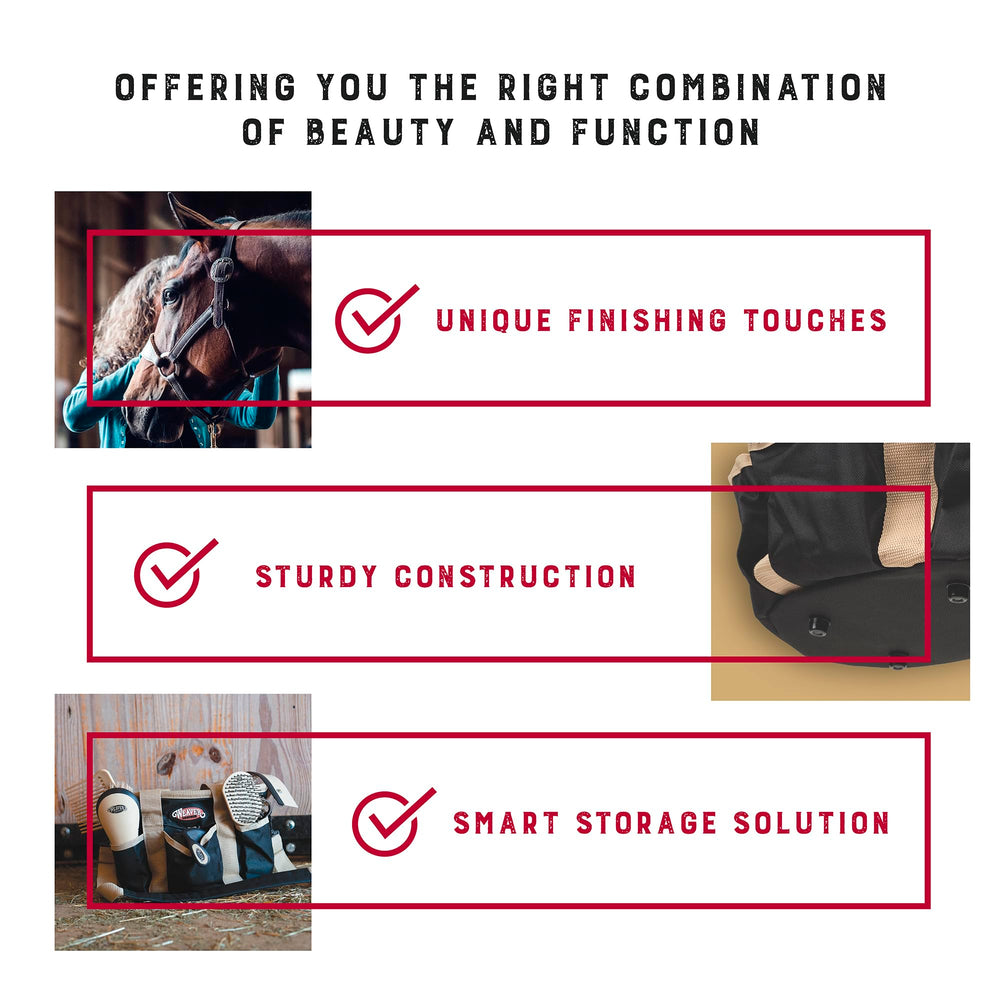 Weaver Leather Grooming Kit mane-tail brush helps detangle and shine