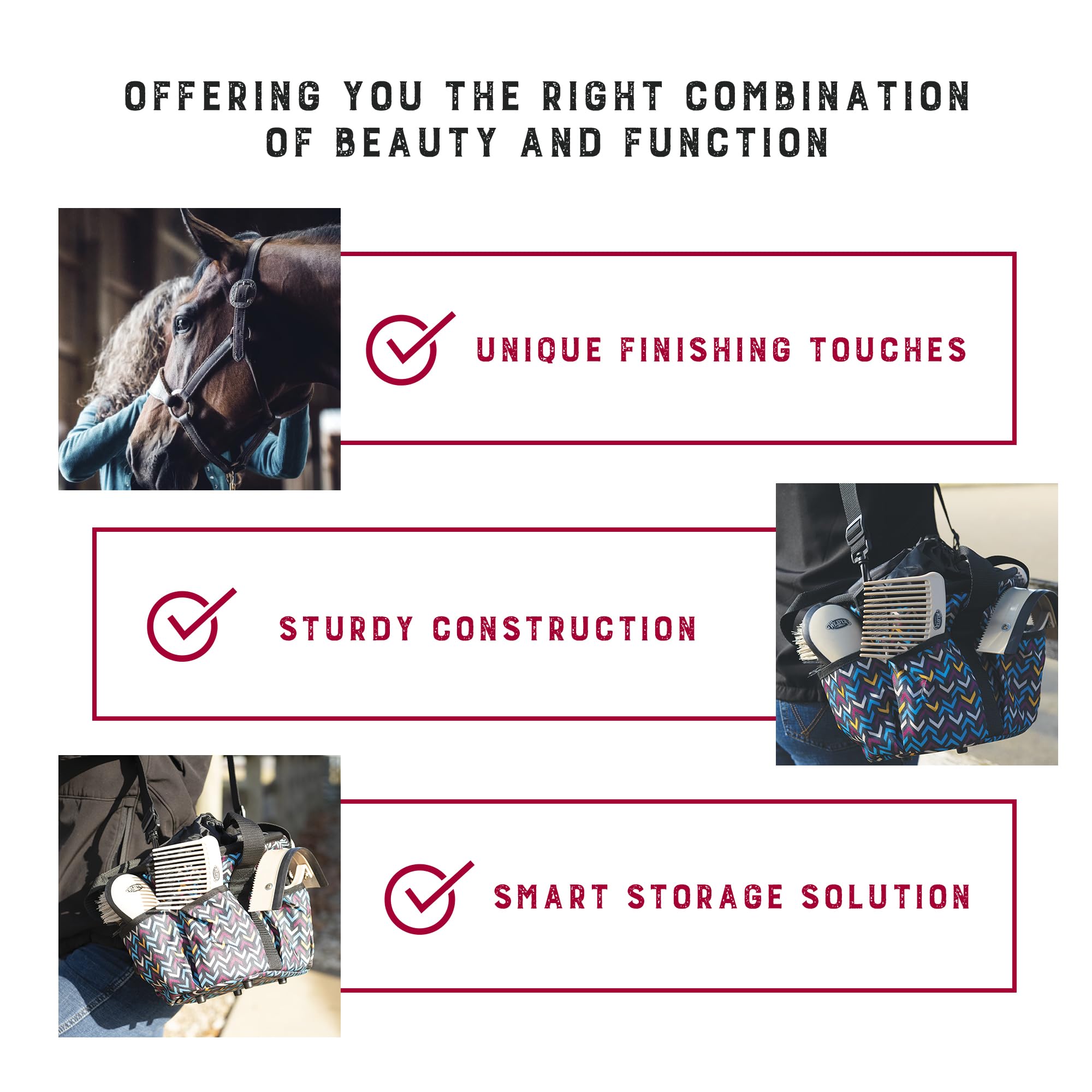 Weaver Leather face brush for delicate areas around the eyes and muzzle