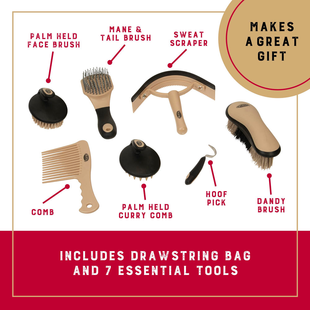 Weaver Leather palm held curry comb with comfortable grip for thorough cleaning