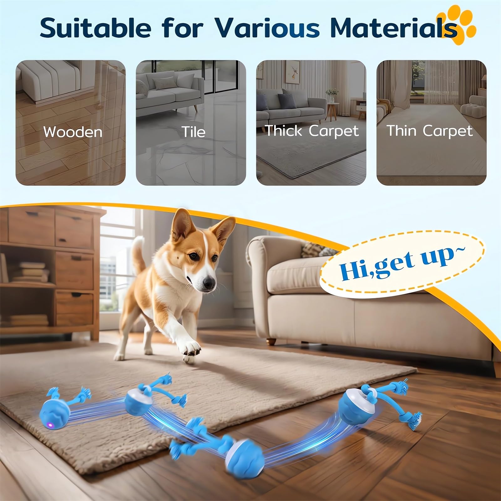 Webahow The Chase Buddy durable shell withstands gentle chewers.