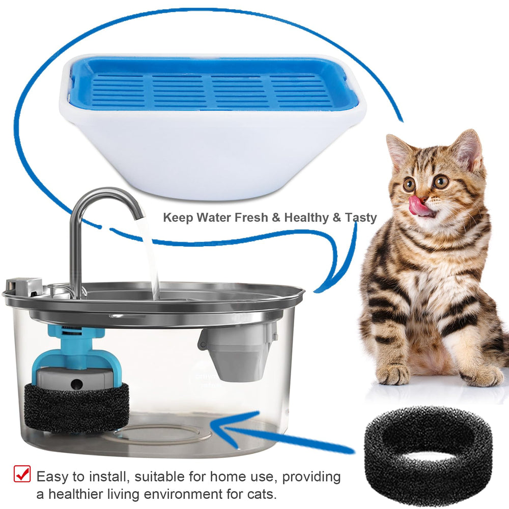 WECATION multi-layer filter uses activated carbon and ion resin to reduce odors.