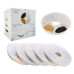WECATION pack8-filter for catit-fountain cleans water for cats.