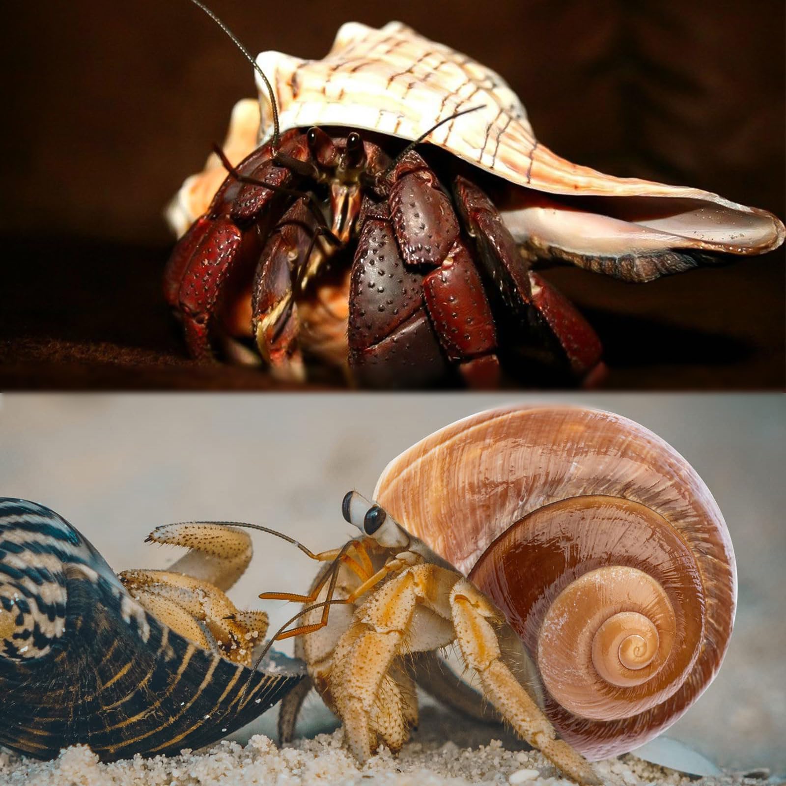 WeDoSoy beach decor shell display invites decorative uses alongside hermit crab habitats.