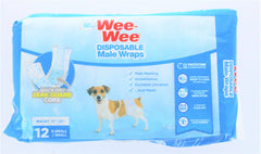 Wee-Wee wrap close-up reveals absorbent core for small dogs and fluid control.