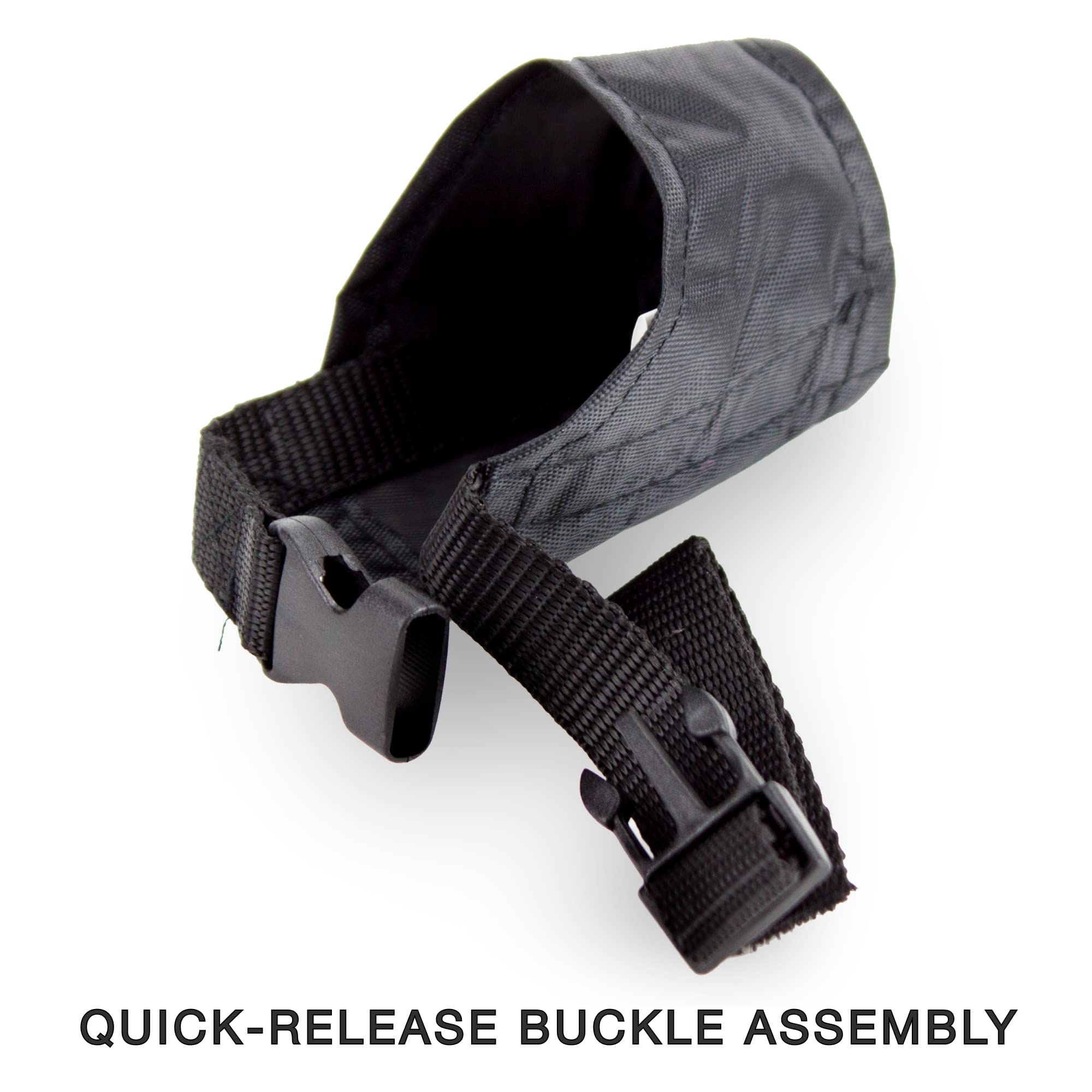 Weebo Pets washable nylon muzzle design for fast cleanup after appointments