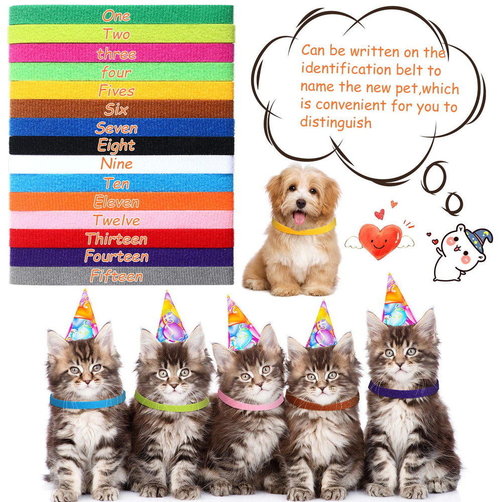 Weewooday 15-color whelp ID set simplifies newborn pet identification