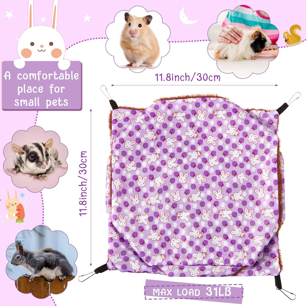 Weewooday 3-piece rat hammock purple layer encourages exploration and naps.