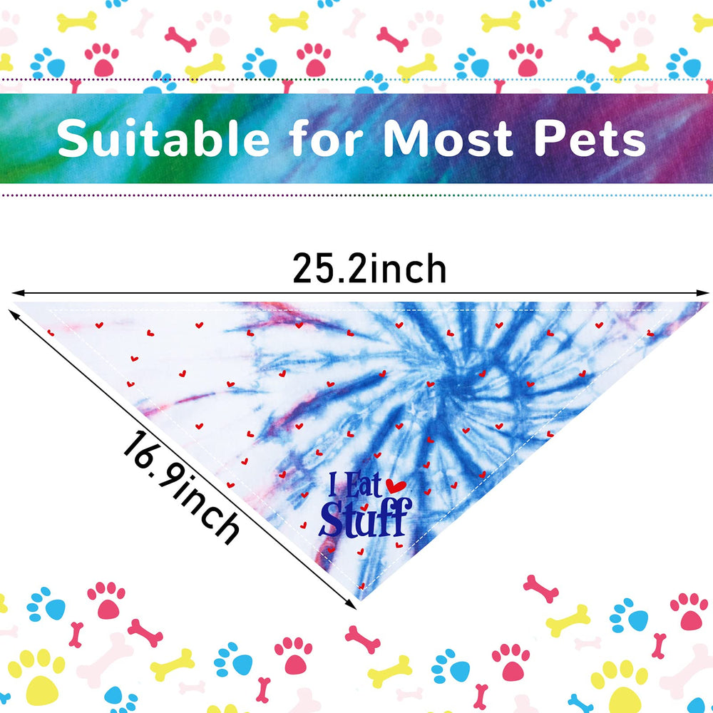 Weewooday adjustable triangle bandana that fits most medium to large dogs.