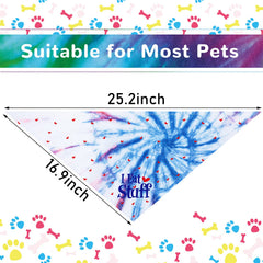 Weewooday adjustable triangle bandana that fits most medium to large dogs.