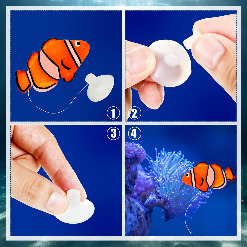 Weewooday big wing blue fish creates dynamic accents in any tank decor.