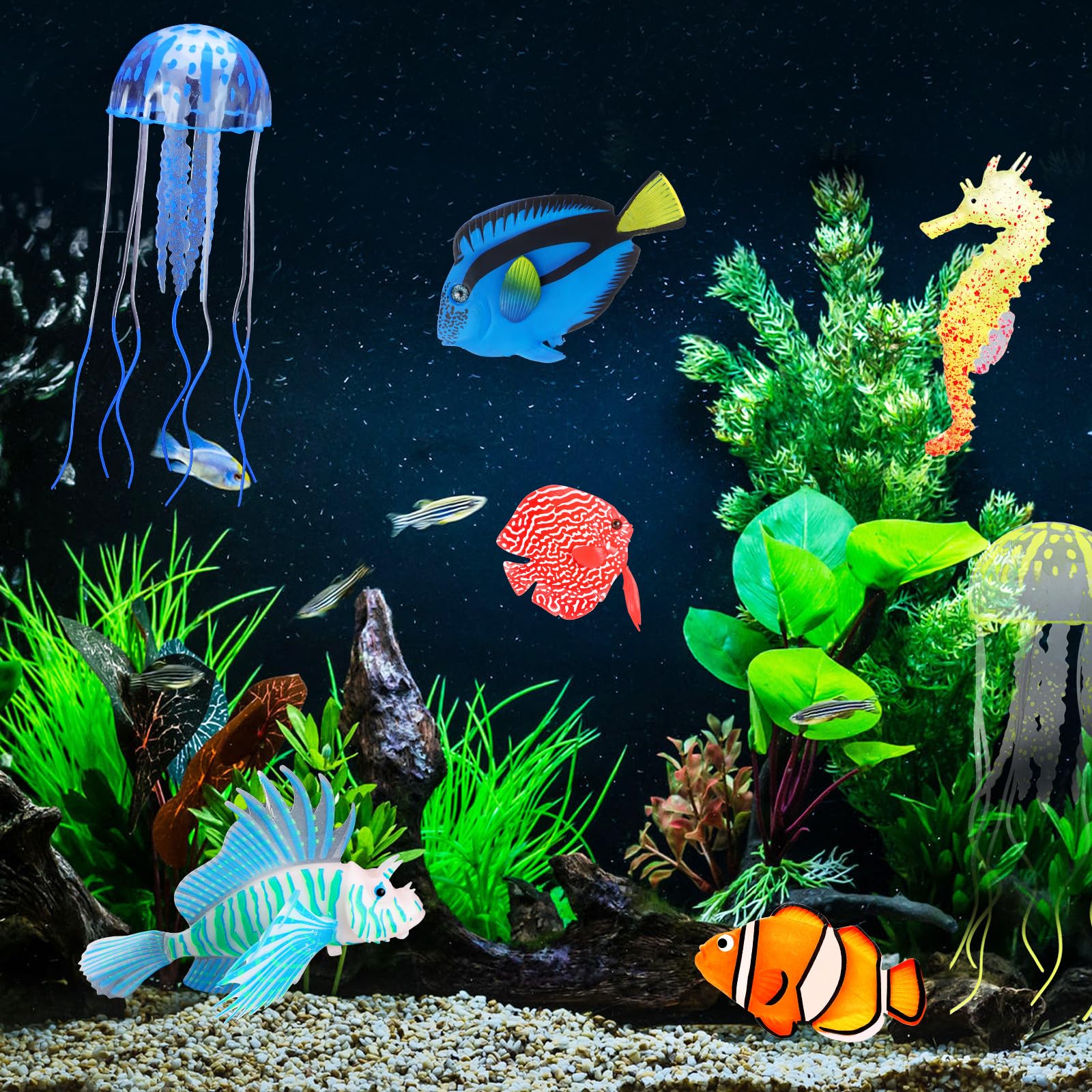 Weewooday blue tang fish delivers vivid color and versatile placement.