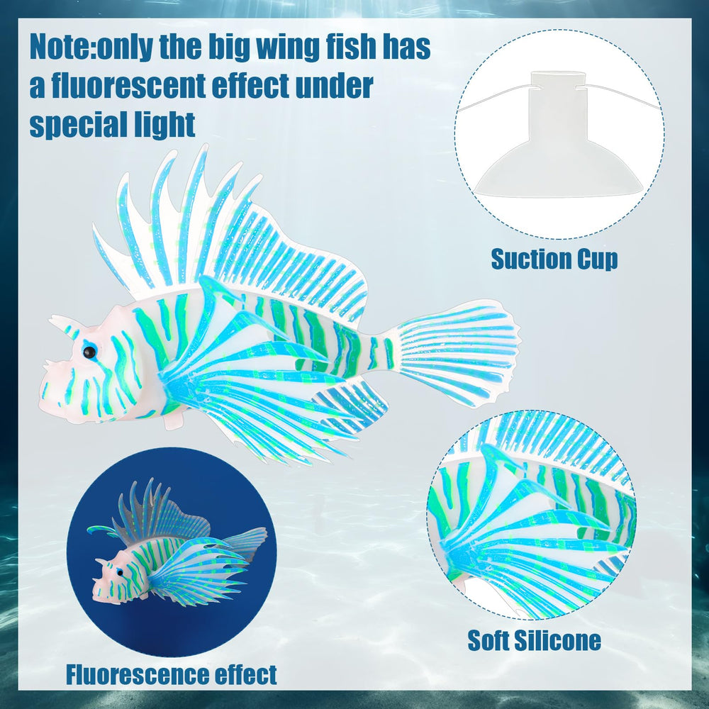 Weewooday blue fish enhances underwater scenery with flowing movement for tanks.
