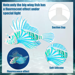 Weewooday blue fish enhances underwater scenery with flowing movement for tanks.