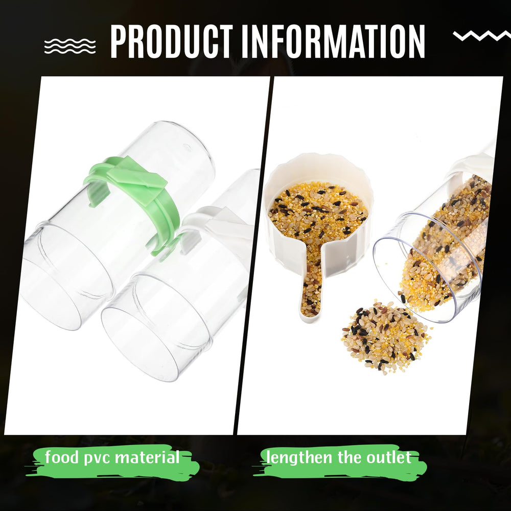 Weewooday bird water feeder for hamster cage delivers steady hydration.