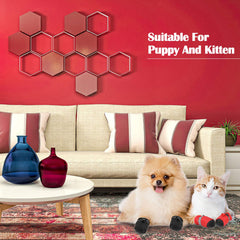 Weewooday breathable paw protector shows soft cotton lining for paw comfort