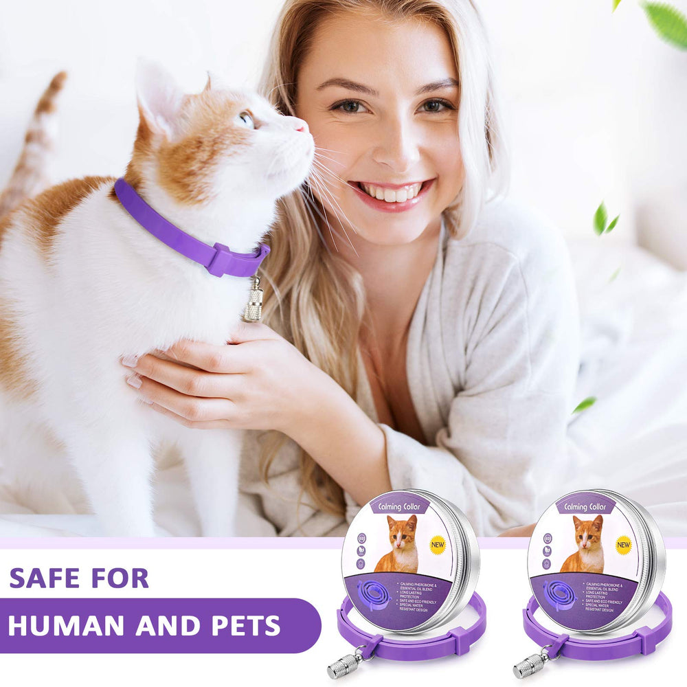 Weewooday calming collar lavender chamomile scent for stress relief in cats