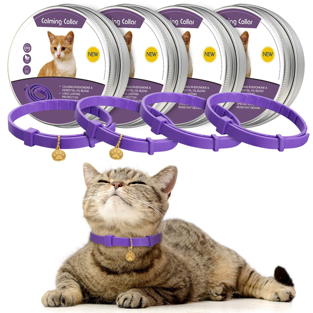 Weewooday calming collars 4-pack provide pheromone relief for stressed cats