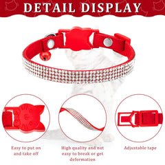 Weewooday soft velvet cat collar with comfortable material for gentle wear.