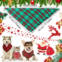 Weewooday Christmas dog bandana snowflake pattern detail for holiday charm