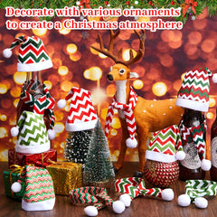 Weewooday Christmas pet hats and scarfs set for small animals