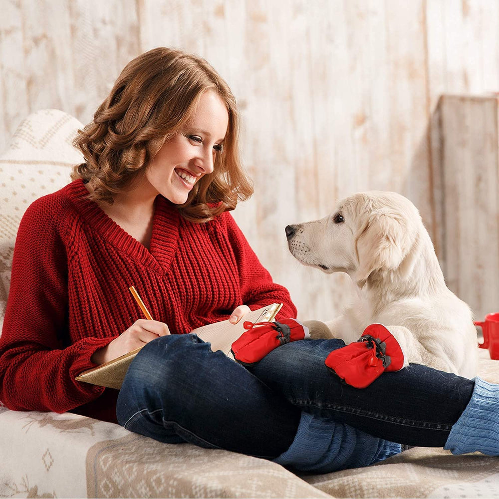 Weewooday dog boots size-guide promotes correct footprint measurement for fit