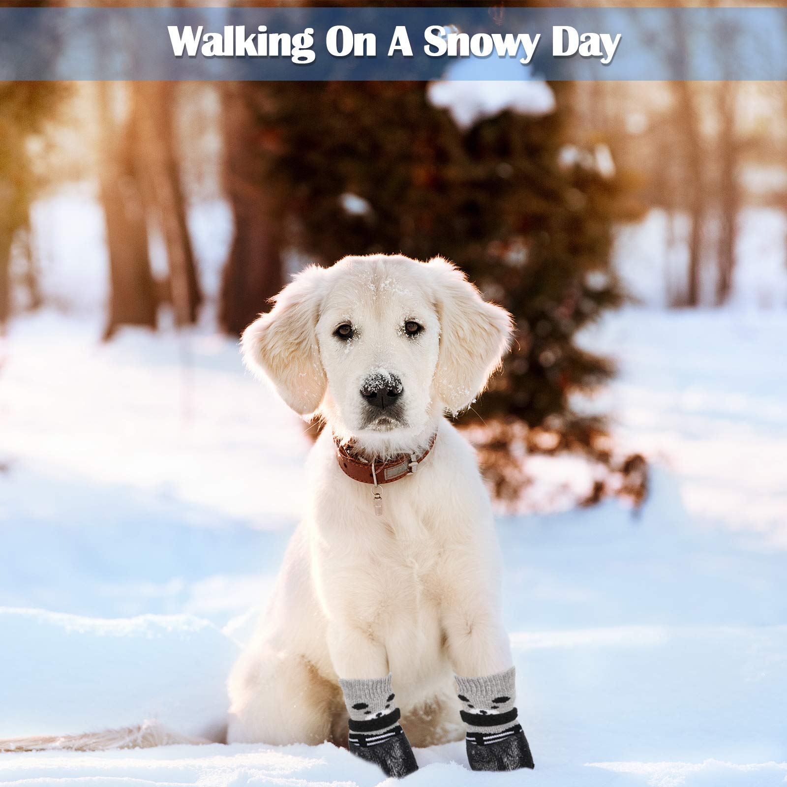 Weewooday dog boots washable-texture are easy to clean after muddy adventures.