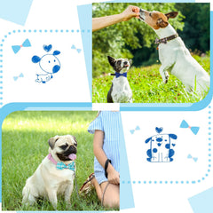 Weewooday dog bow set shows multi-color variation for photos
