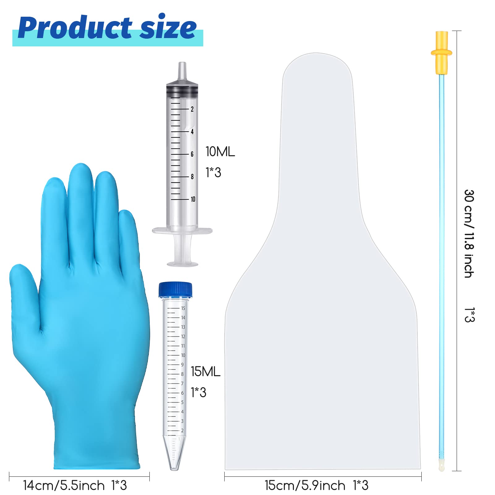 Weewooday dog semen collection bag 31 cm with high transparency for easy observation