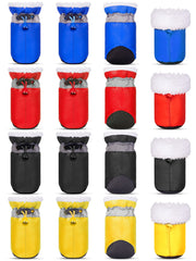 Weewooday dog shoes blue waterproof outer keeps paws dry in rain.