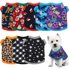 Weewooday dog sweaters 8-pack variety patterns for small dogs, warm and cute everyday wear.